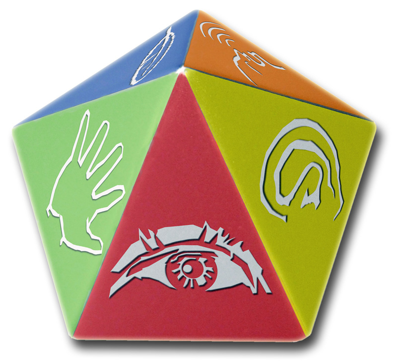 Alisa-Preis-Logo als 5seitige Pyramide